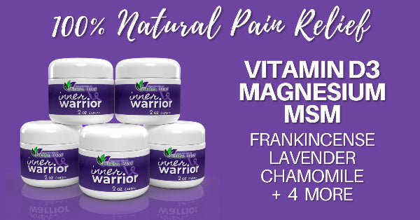 inner warrior cream ingredients info graphic vitamin d3 magnesium msm frankincense lavender chamomile