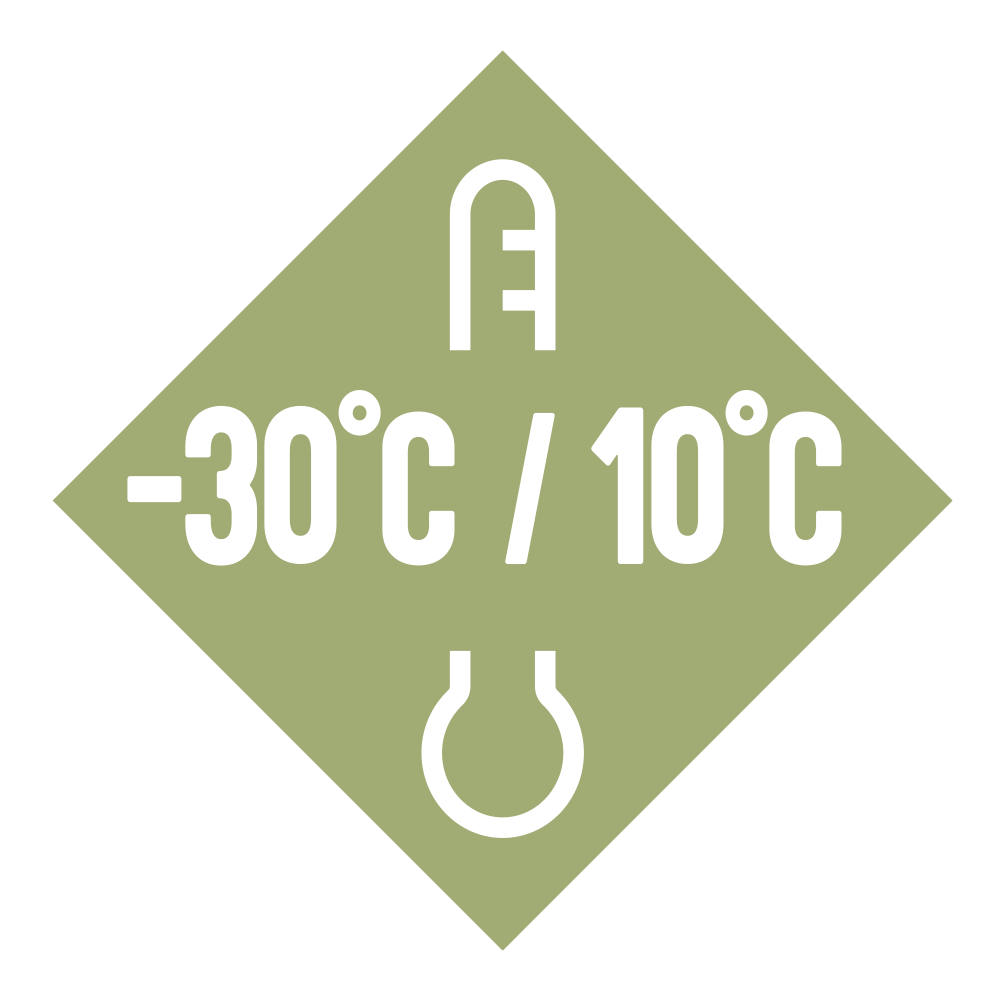 Comfort Range -30°C to 10°C