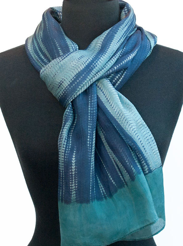 turquoise silk scarf