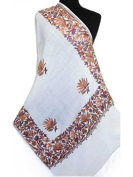 embroidered scarf india