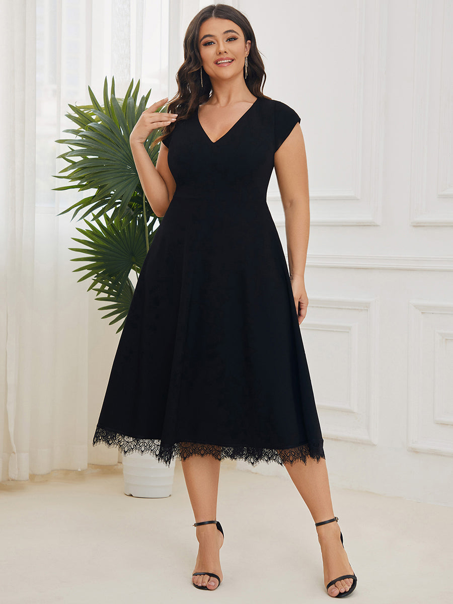 Knee Length Designer Dresses  Women's Tea Length Gowns Online –  NewYorkDress