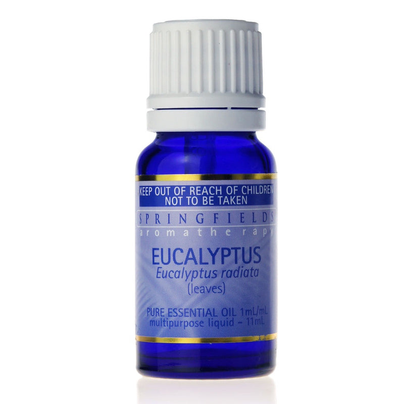 Springfields Certified Organic Eucalyptus Pure Essential Oil 11ml