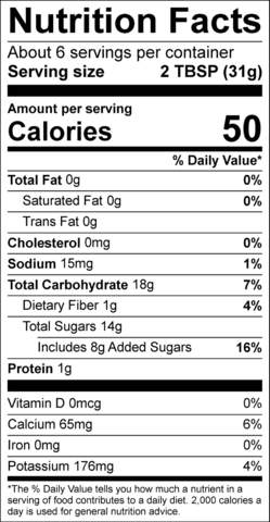 Tasty Tamarind Nutrition Facts