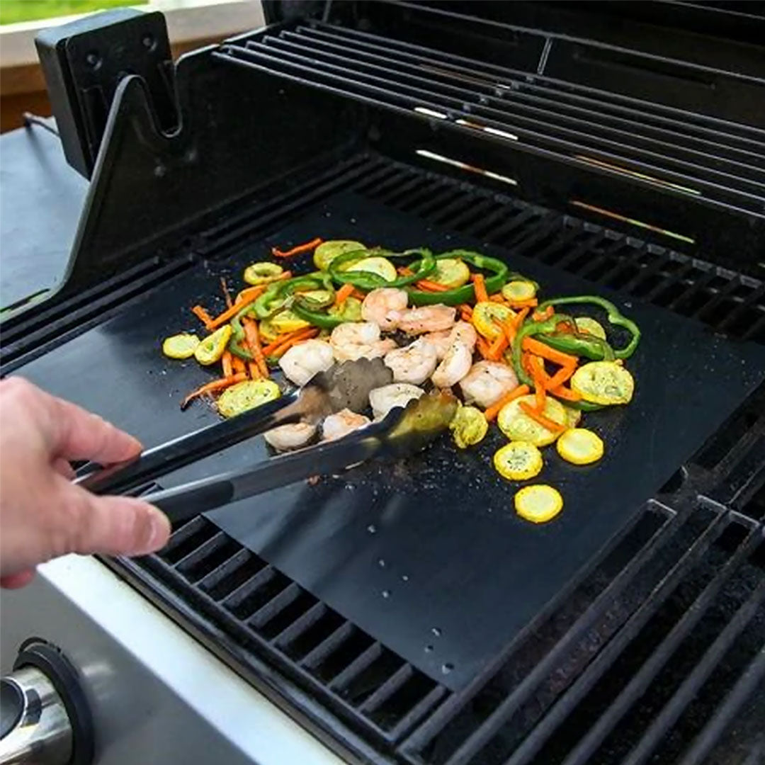 Tapis de gril au charbon Tapis de gril circulaire ignifuge antidérapant  pour barbecue au charbon de