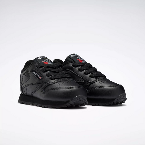 Reebok Kid's Classic Leather Shoes - Core Black — Just Sports