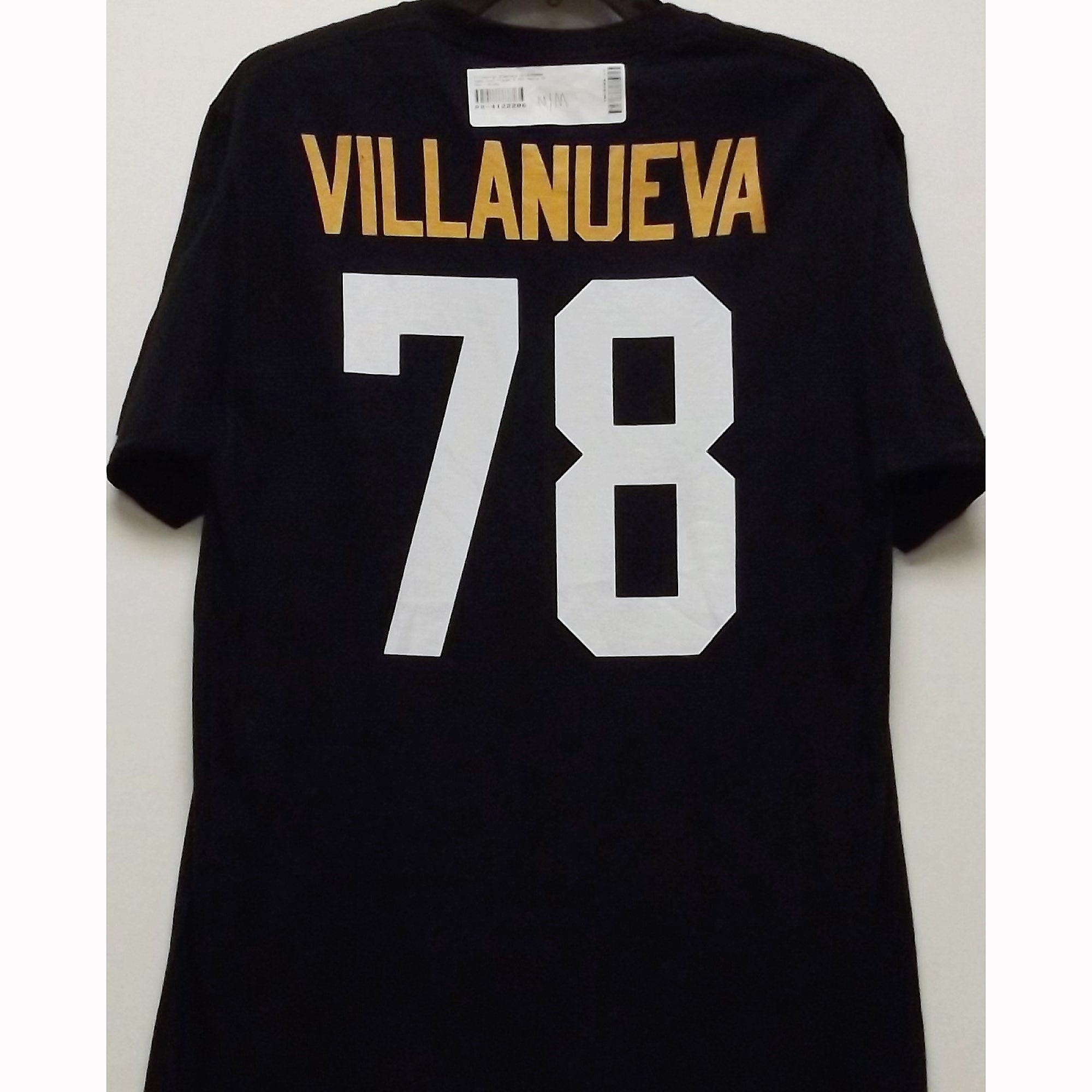 Pittsburgh Steelers Women's #78 Alejandro Villanueva Replica Home Jersey