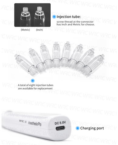 Function parameters of dental oral injector