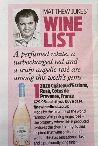 Matthew Juke's Wine List - 2020 Chateau d'Esclans rosé - fine wine direct