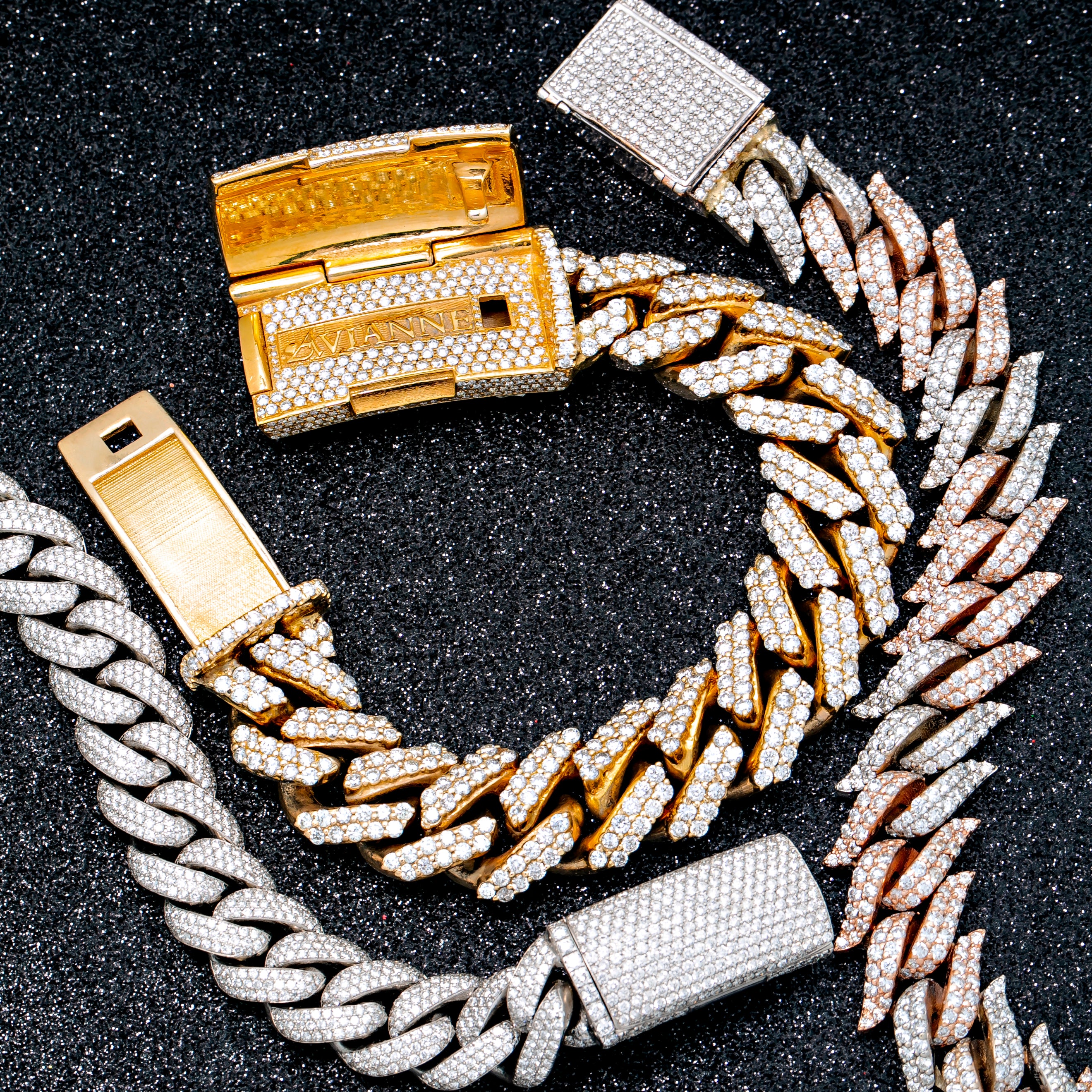 14k White Gold Bullet Link Bracelet 5 mm – Avianne Jewelers