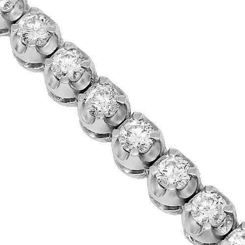 10k White Gold Mens Diamond Buttercup Tennis Chain – Avianne Jewelers
