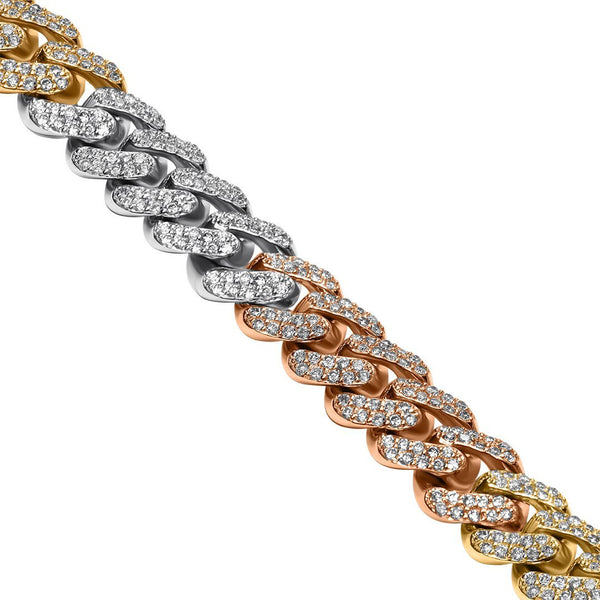 gold cuban link diamond chain