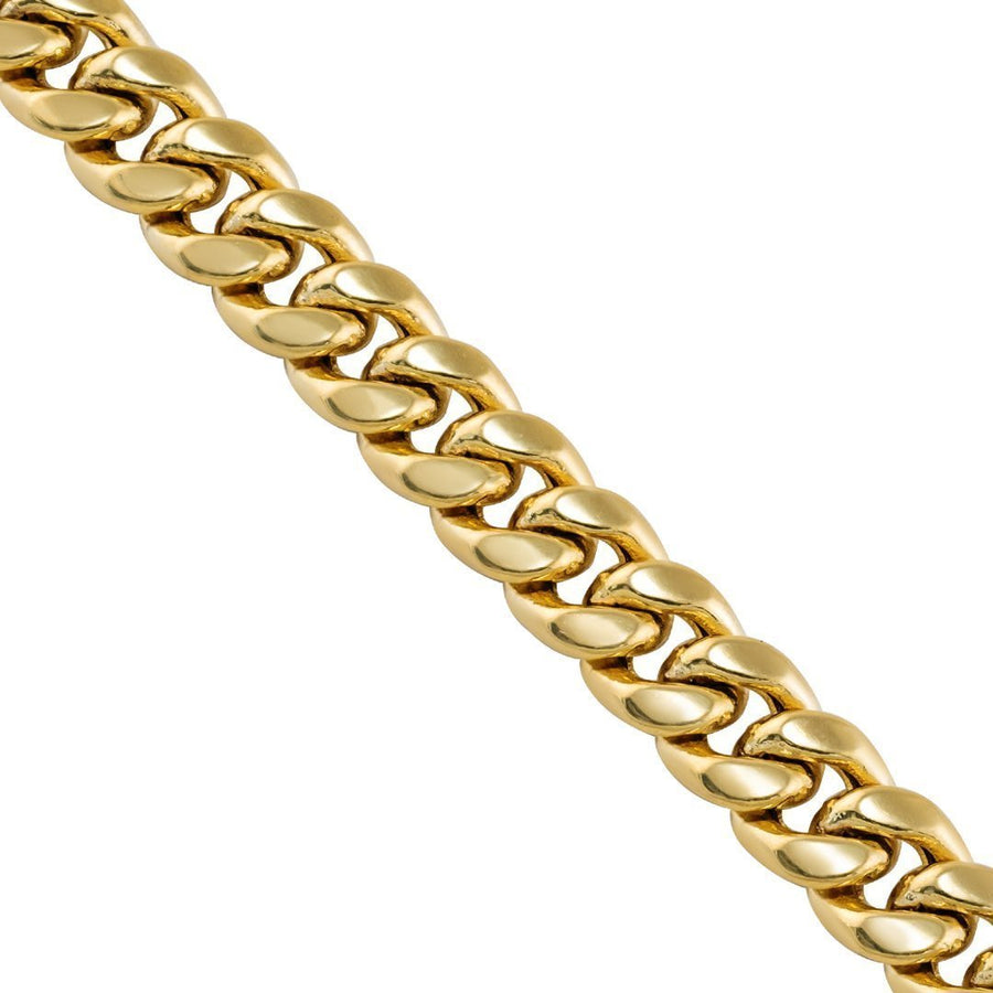 10k Yellow Gold Hollow Cuban Chain 7.5 mm – Avianne Jewelers