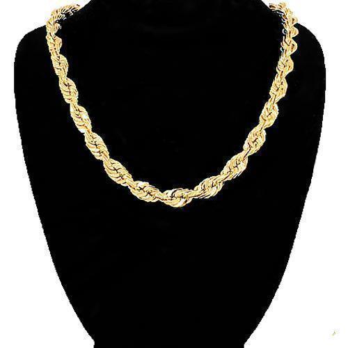 14K Yellow Gold Rope Chain 4 mm 