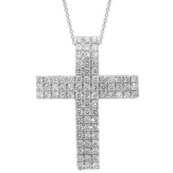 14K White Solid Gold Womens Diamond 