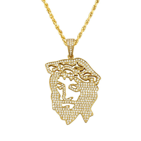 Diamond Jesus Pieces - Gold Jesus Pendants - Avianne & Co Jewelers ...