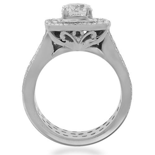 14K Solid White Gold Mens Custom Diamond Ring 8.50 Ctw – Avianne Jewelers