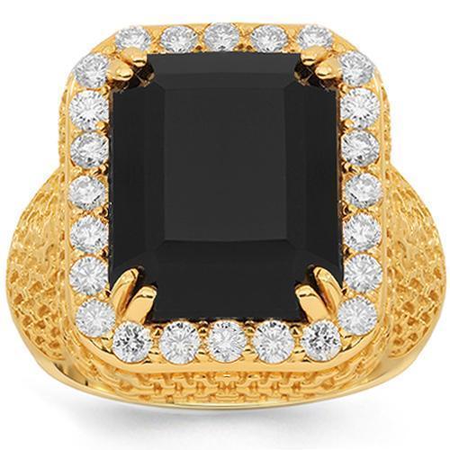 Mens Onyx Rings In 10k 14k 18k Solid Gold Avianne Jewelers