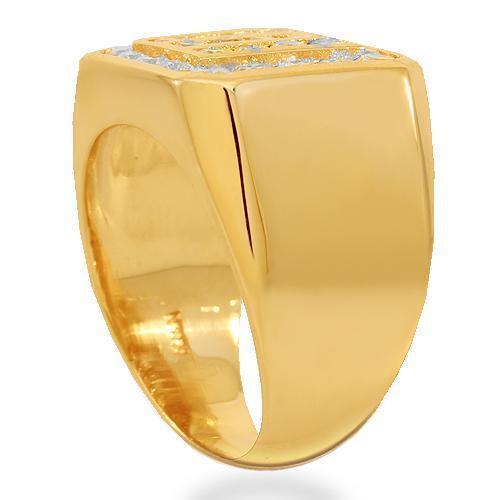 14k Solid Yellow Gold Mens Diamond Pinky Ring 150 Ctw Avianne Jewelers 