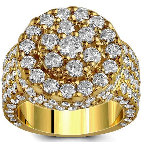 14K Yellow Solid Gold Men's Diamond Ring 4.5 Cwt. – Avianne Jewelers