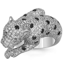 18K White Solid Gold Womens Diamond 