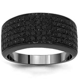 mens black wedding bands with black diamonds