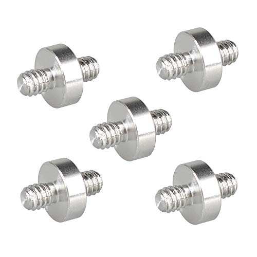 1/4"-20 Male to 1/4"-20 Male Thread Double-Ended Screw Adapter (5 Pieces) - Grip Support Store product image