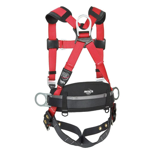 ATERET Fall Protection Full Body 5 point Harness, Padded Back  Support, Quick-Connect Buckle, Grommet Legs, Back&Side D-Rings, OSHA ANSI  Industrial Roofing Tool Personal Equipment (Blue - SM) : Tools & Home