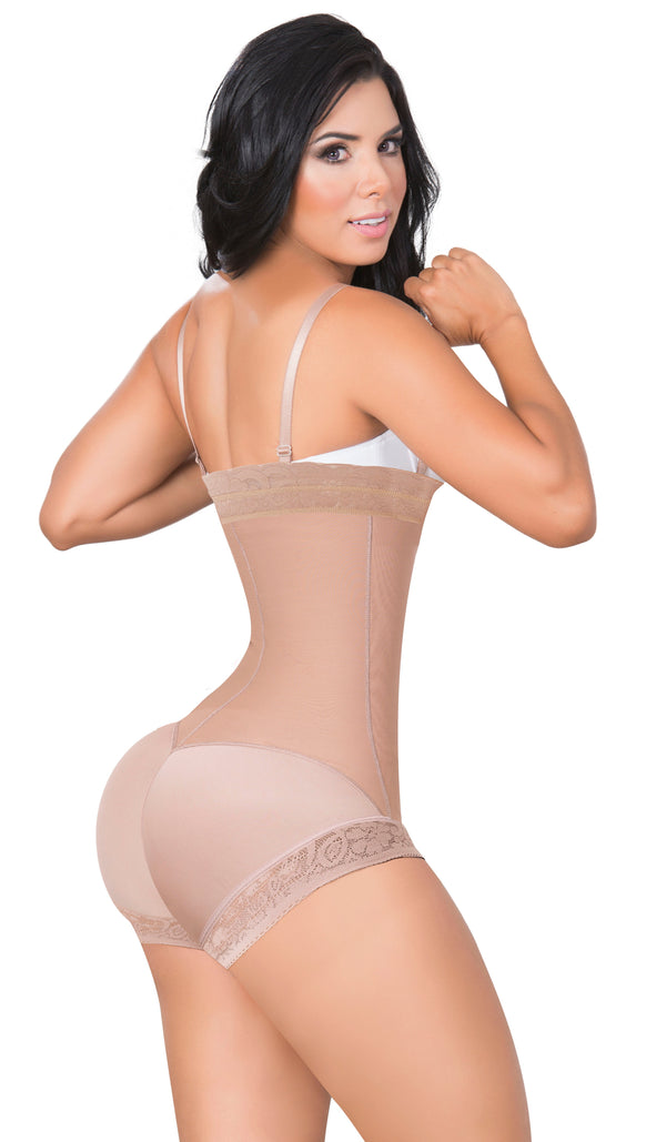 JACKIE LONDON 1115 - Panty Thong Strapless With Zipper - XS / COCOA