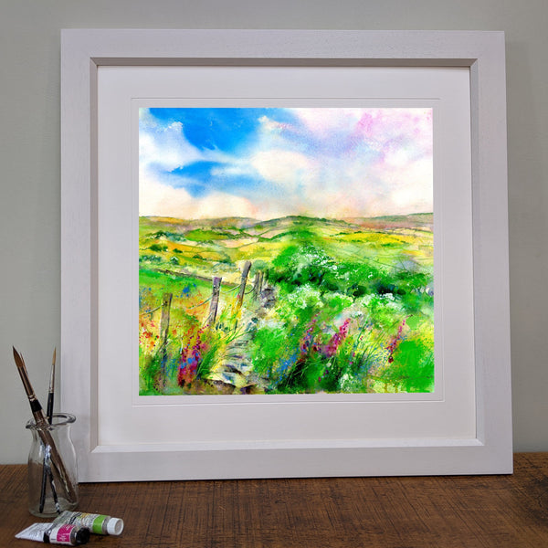  Framed Picture Derbyshire Print. A Perfect Day 
