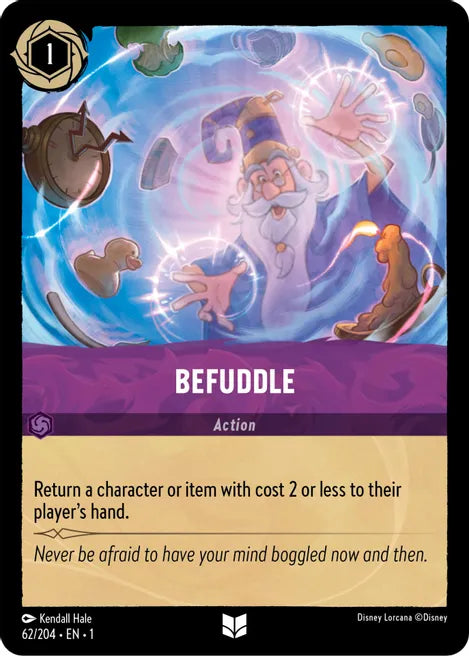 Befuddle 62/204 Uncommon The First Chapter Disney Lorcana TCG