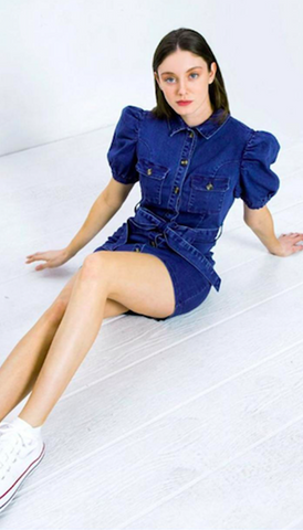Mini vestido de jean