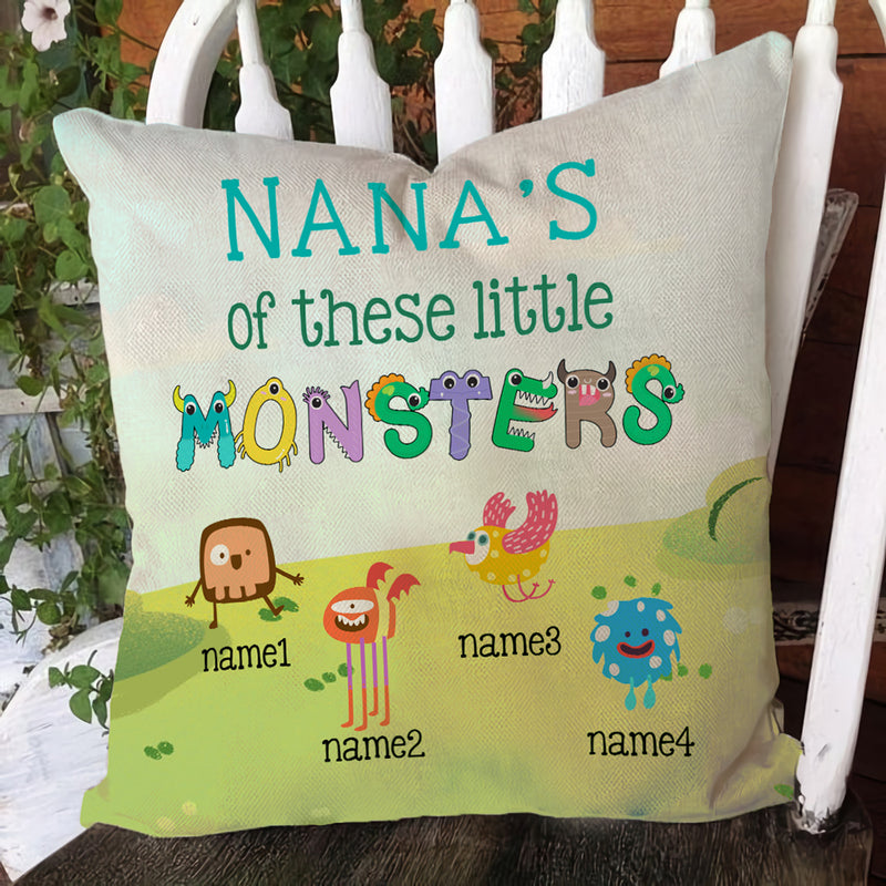 Personalized Kids Name Gift For Grandma Little Monsters