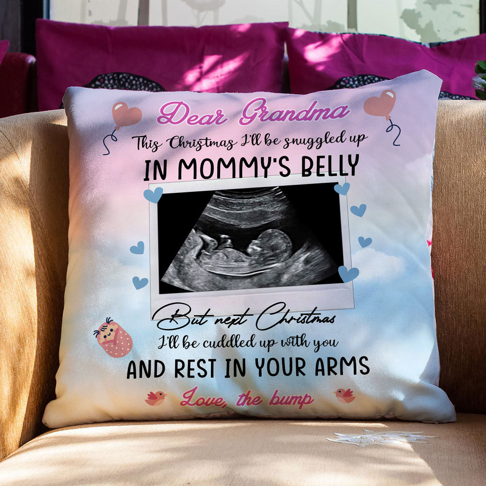 Personalized Gift For Grandma In Mommy's Belly Christmas