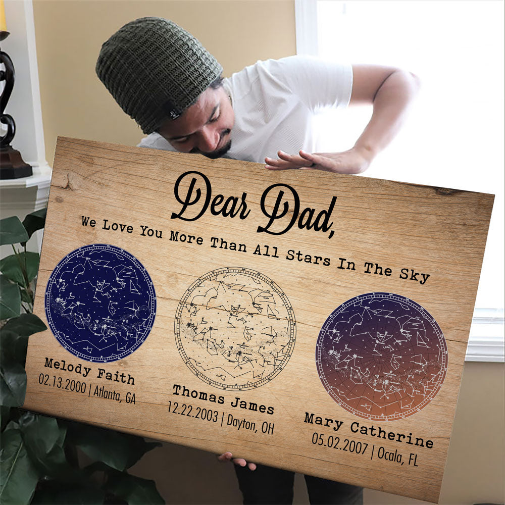 Personalized Gift For Dad We Love You More Than All Stars In The Sky C Family Panda