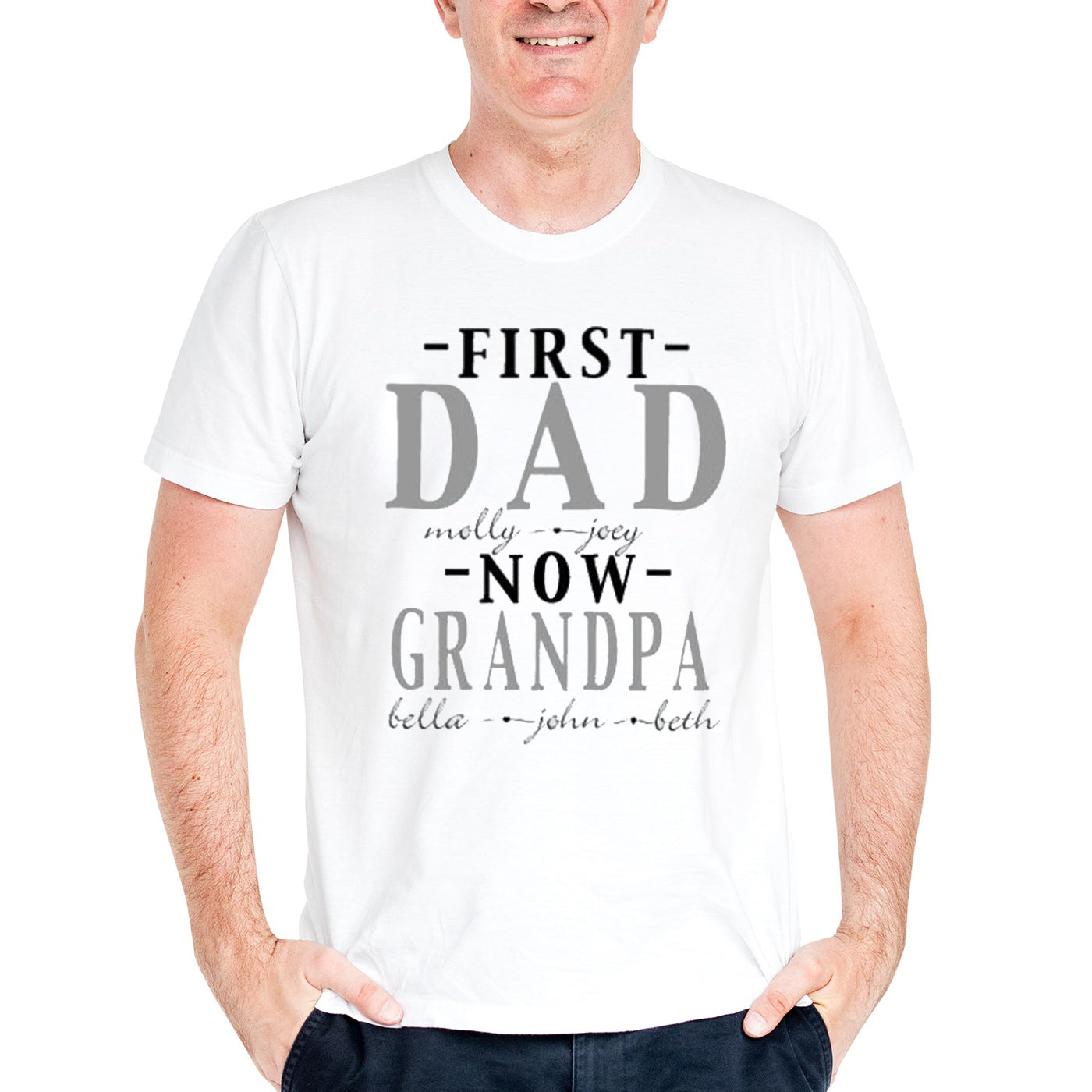 Download Personalized First Dad Now Grandpa Shirt Gift For New Grandpa Family Panda