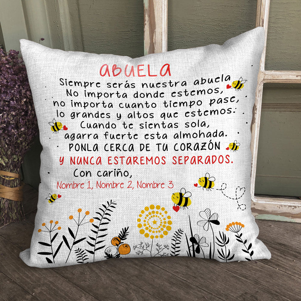 Personalized Gift For Grandma Spanish Hug This Pillow