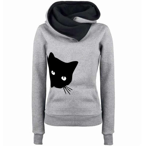 cat face sweatshirt