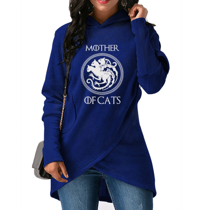 Adicats Blue / XXL Mother of Cats Sweatshirt