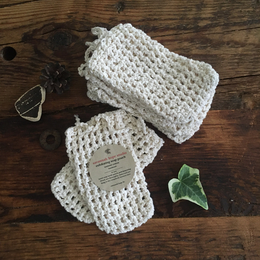 crochet soap pouch