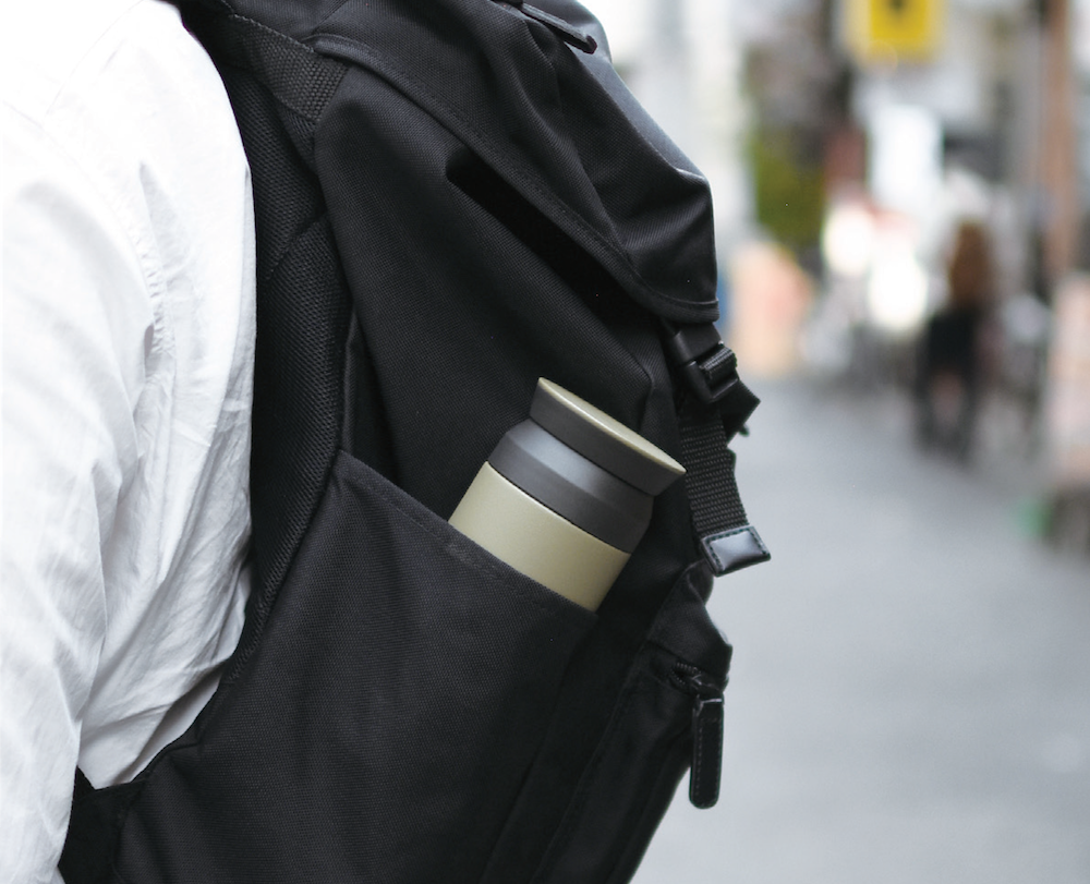 Kinto Travel Tumbler in a Backpack