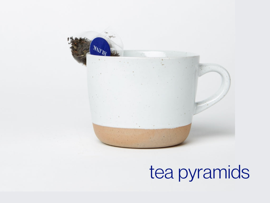 tea pyramid and cup