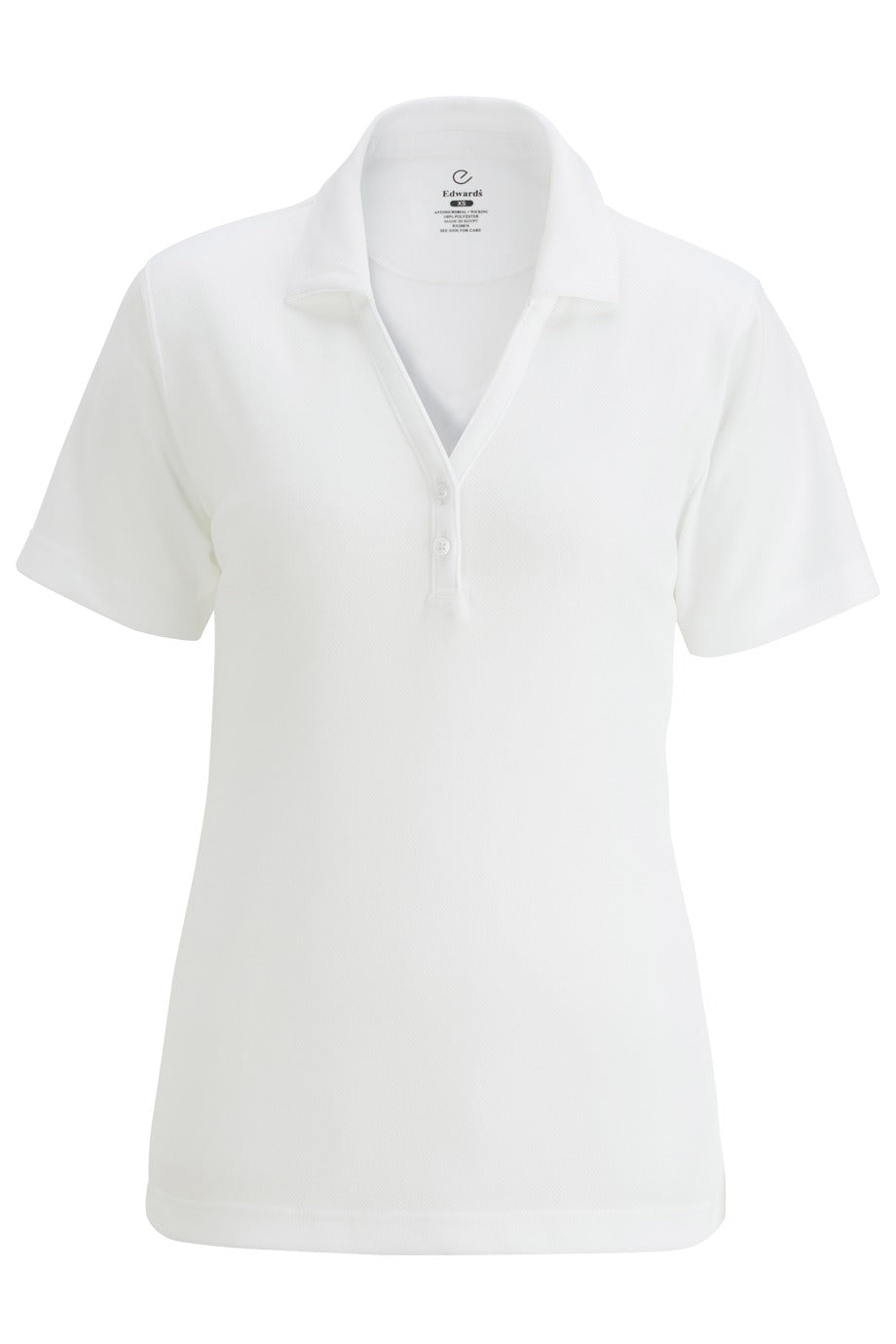 women's johnny collar polo shirt