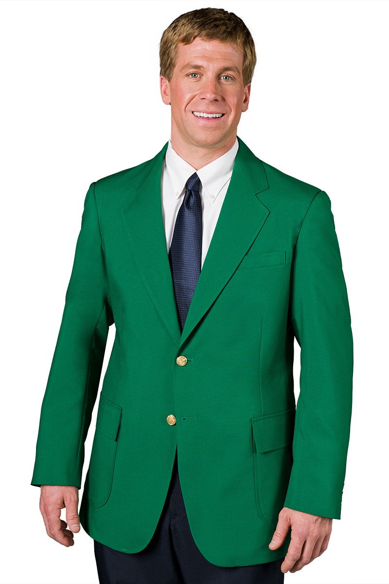 green dress blazer