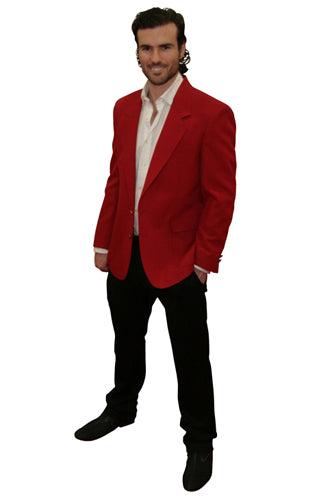optocht havik wandelen Men's Red Blazer – UniformsInStock.com