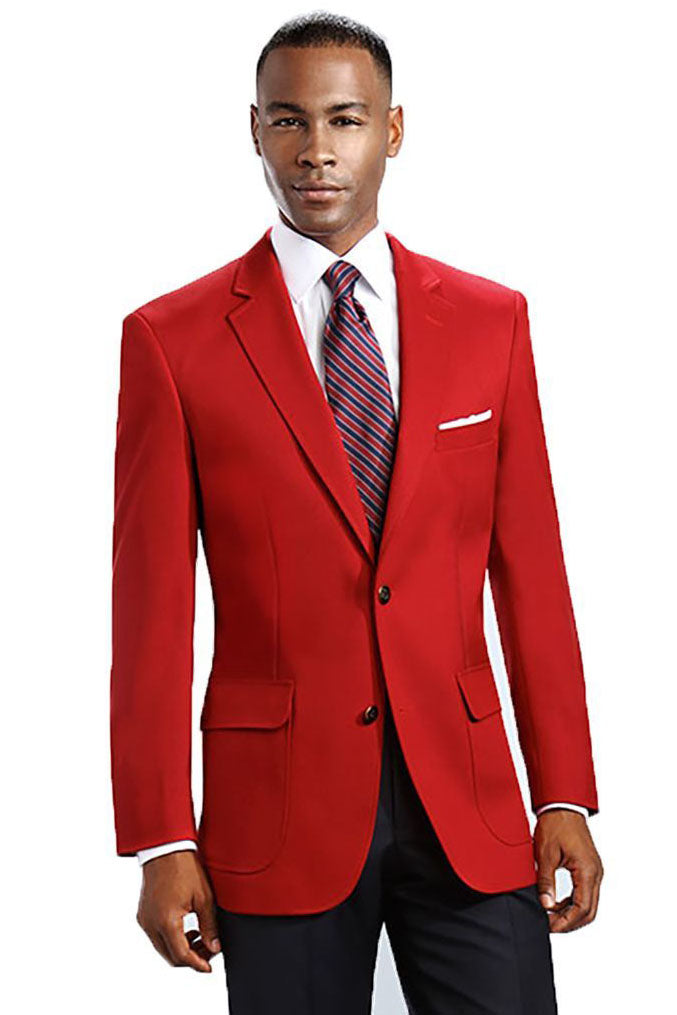 mens red blazer