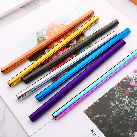 Stainless Steel Straw Creative Romantic Heart Straw - Temu