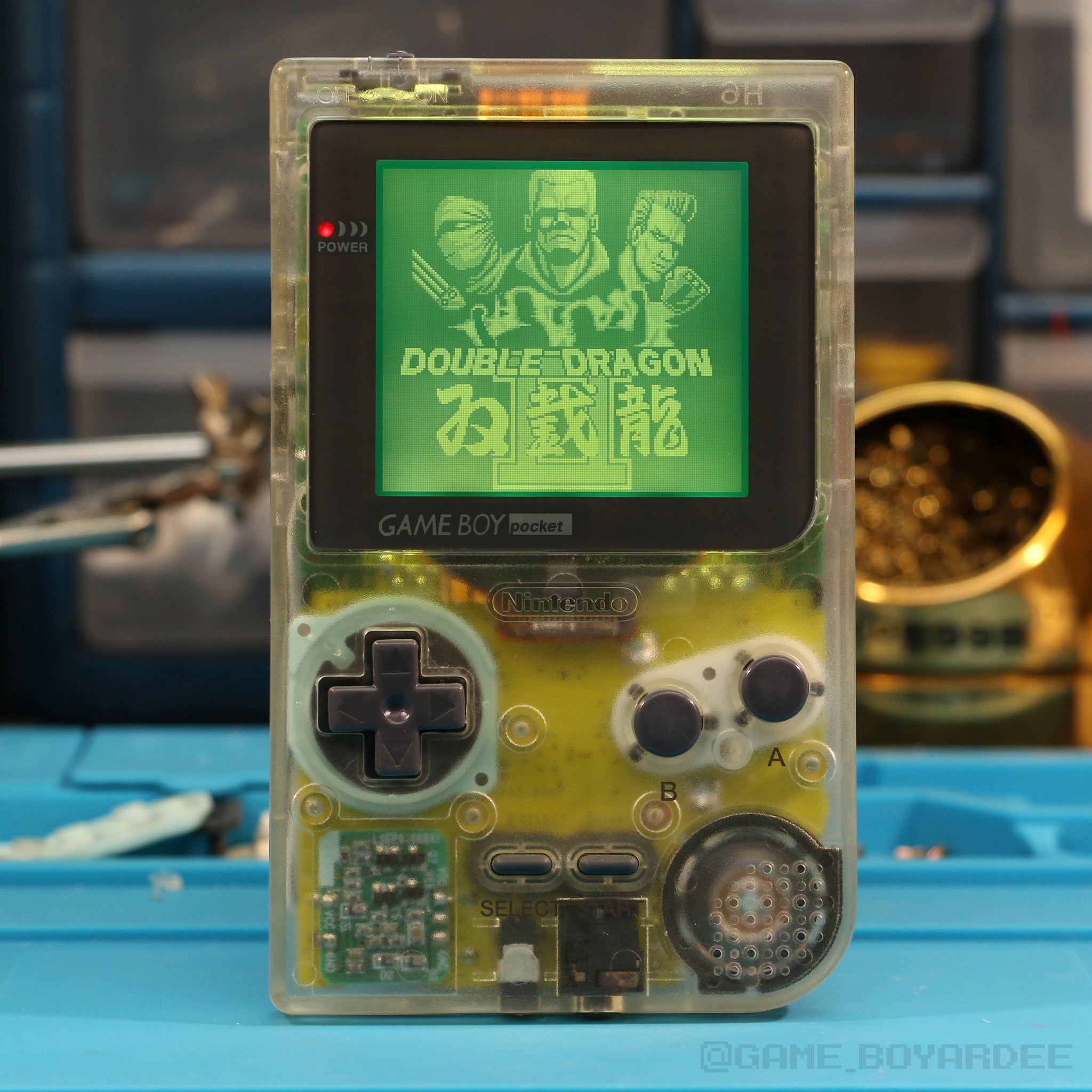 Game Boy Pocket Clear Yellow Gameboyardee