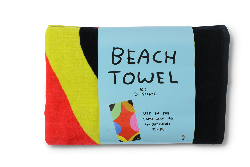 David Shrigley Its Ok Beach Towel Hyperallergic Store