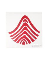 红色曲线细骨瓷盘x路易丝·布尔乔亚