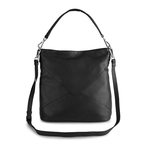 Black leather work bag